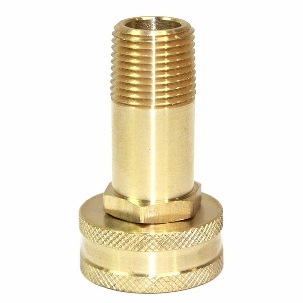 Interstate Pneumatics 3/4 Inch GHT Female x 3/8 Inch Male NPT Hose Fitting - Swivel, PK 6 FGF106-D6 - main